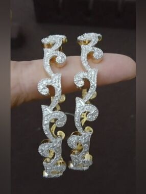 Elegant Gold & Silver Ad Handcrafted  Bangles- Women Jewelry